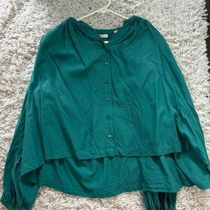 Doen Jane Blouse, Dusty Teal